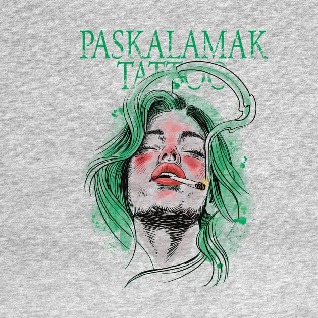 paskalamak tattoo in green again by Paskalamak